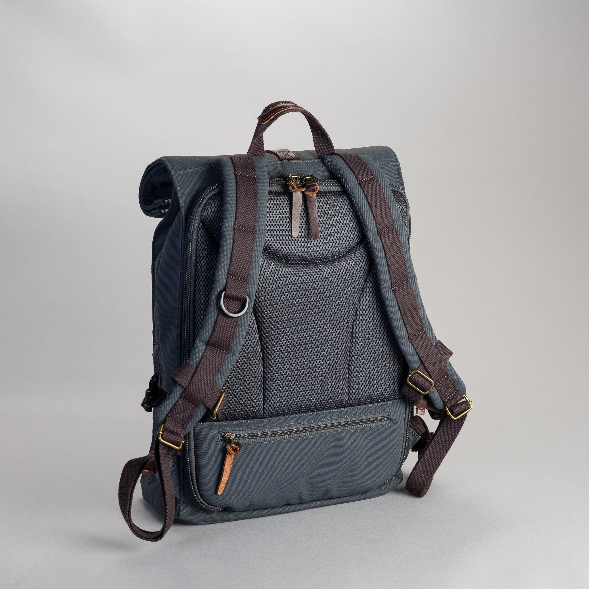 Property Of... Alex 24h Backpack stone blue sustainable travel back pack shot