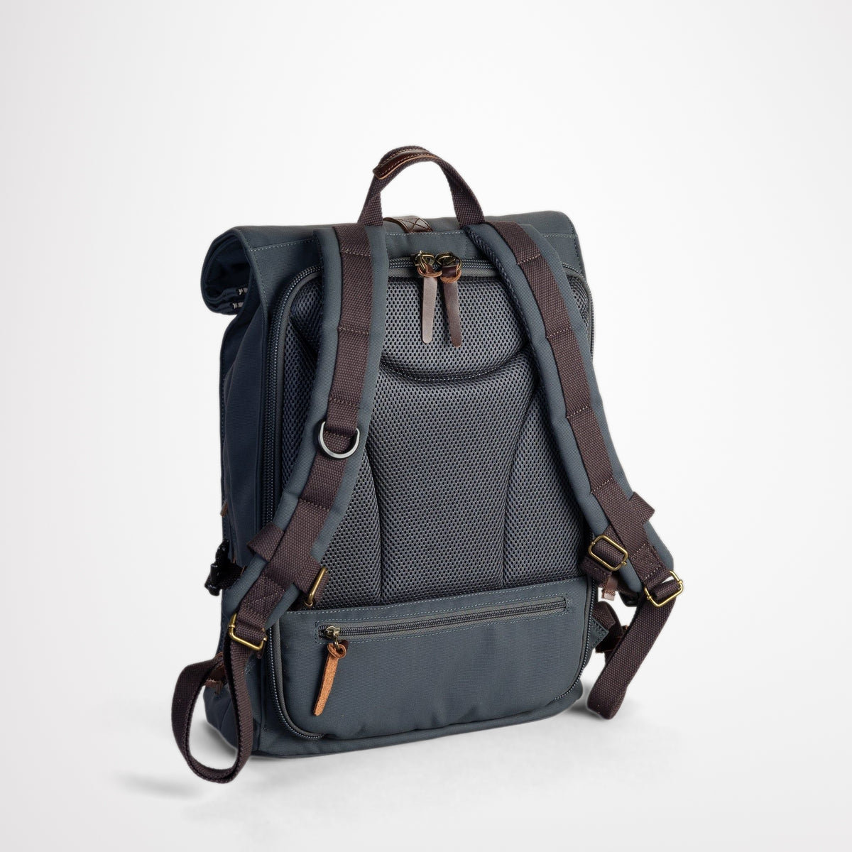 Property Of... Alex 24h Backpack stone blue sustainable travel back pack shot