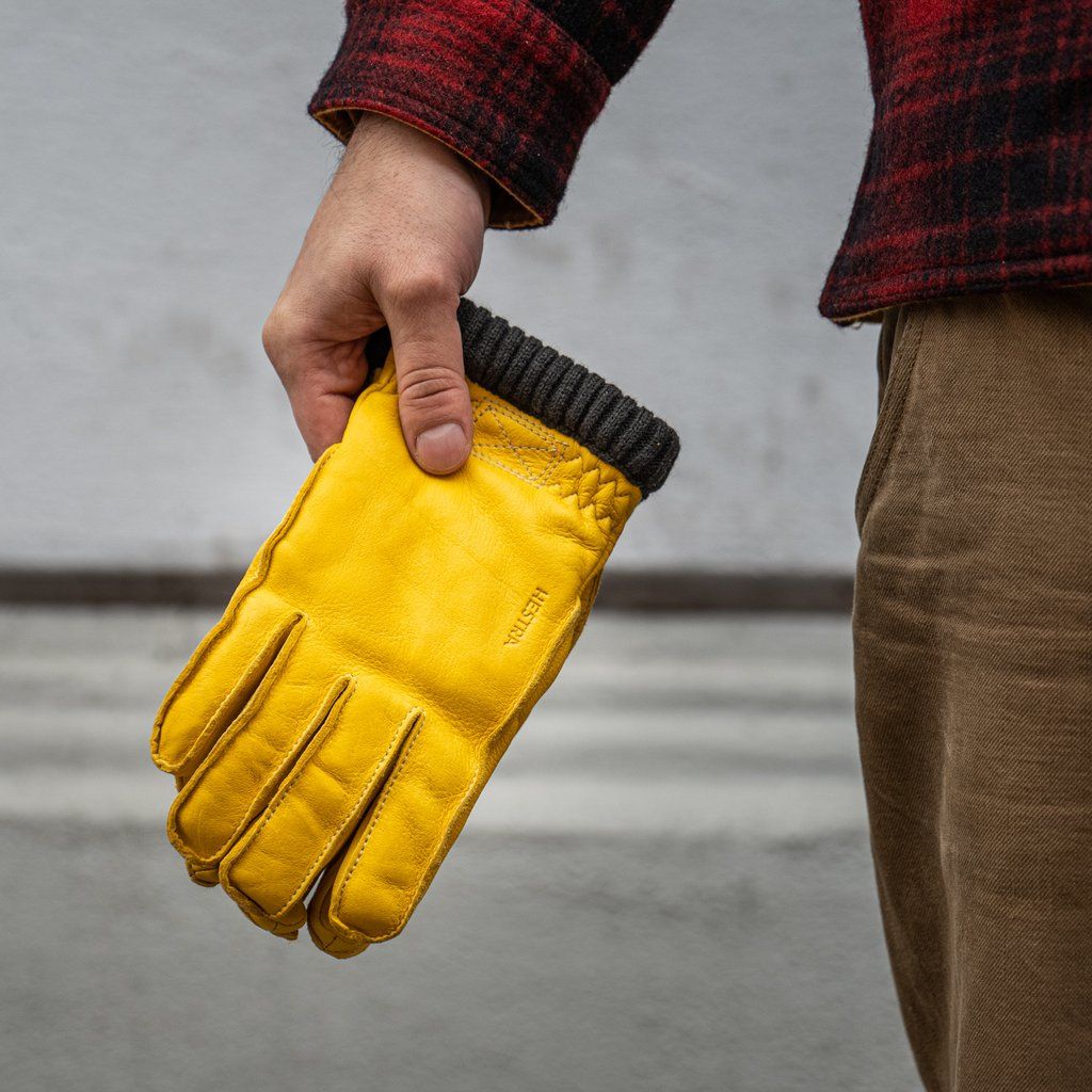 Gloves Deerskin Primaloft - YELLOW