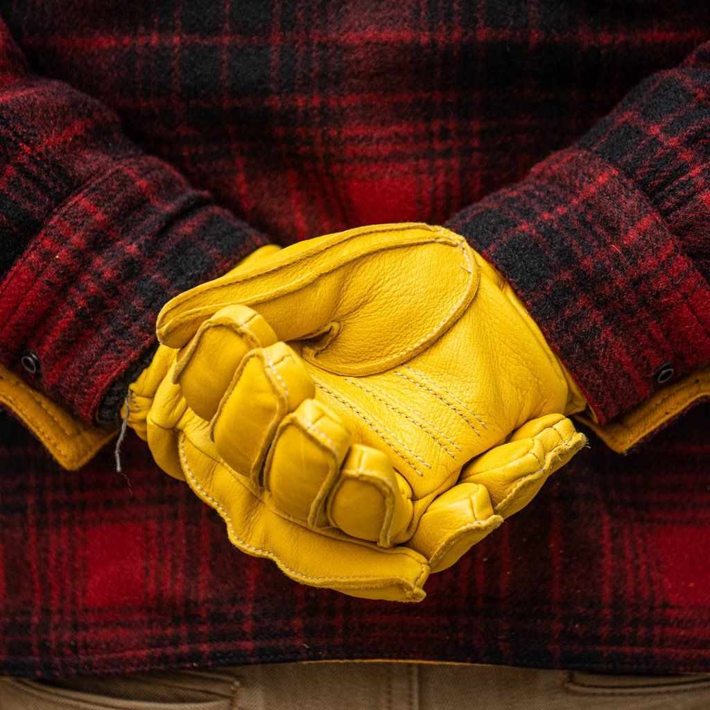 Gloves Deerskin Primaloft - YELLOW